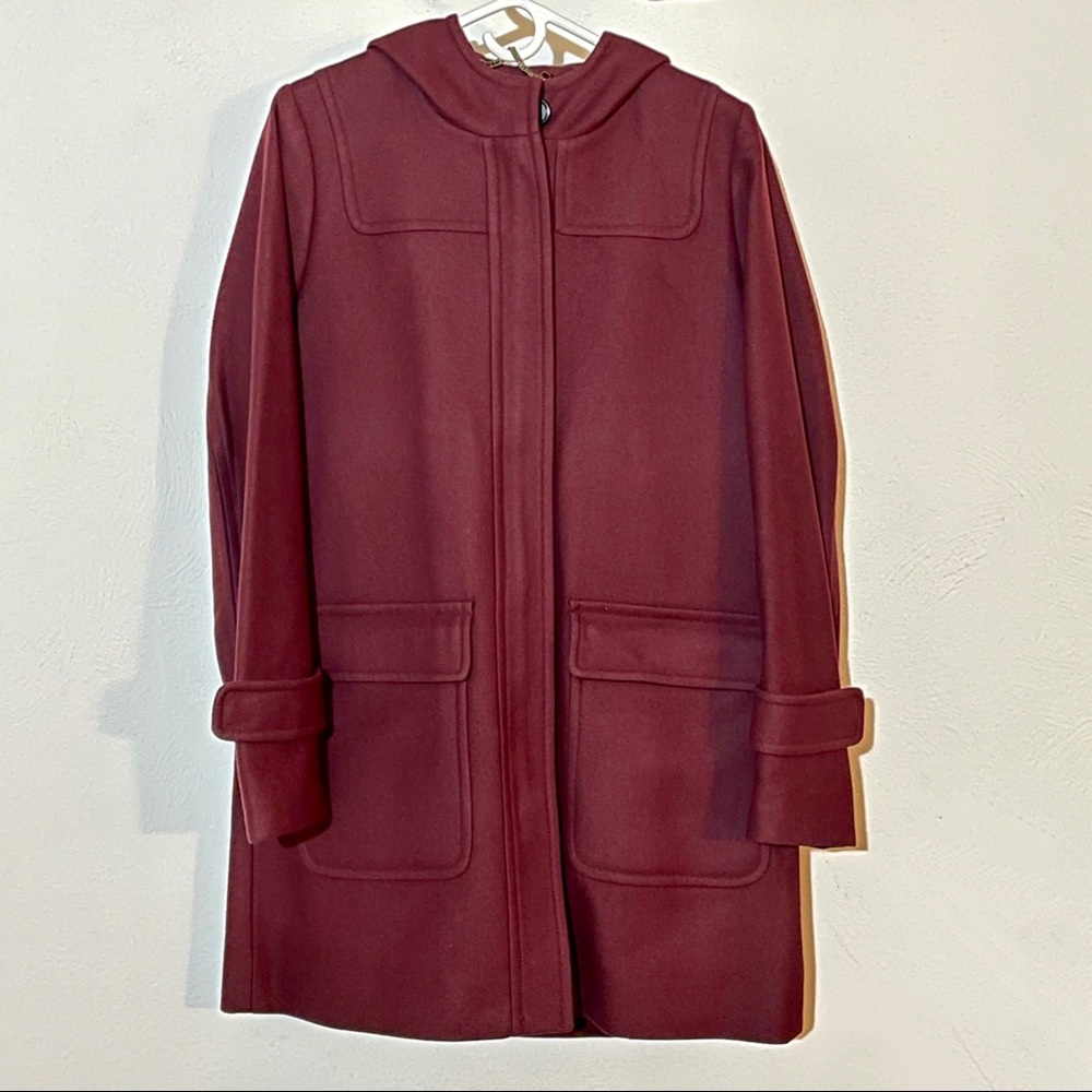 J.Crew Nello Gori Wool Cashmere Hooded Duffle Coat  10 Fall 2013 Collection